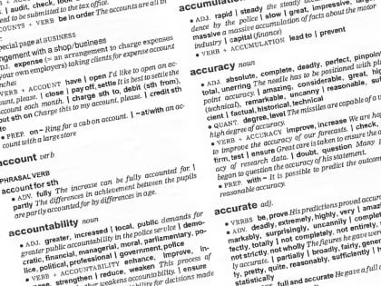 Accountability dictionary